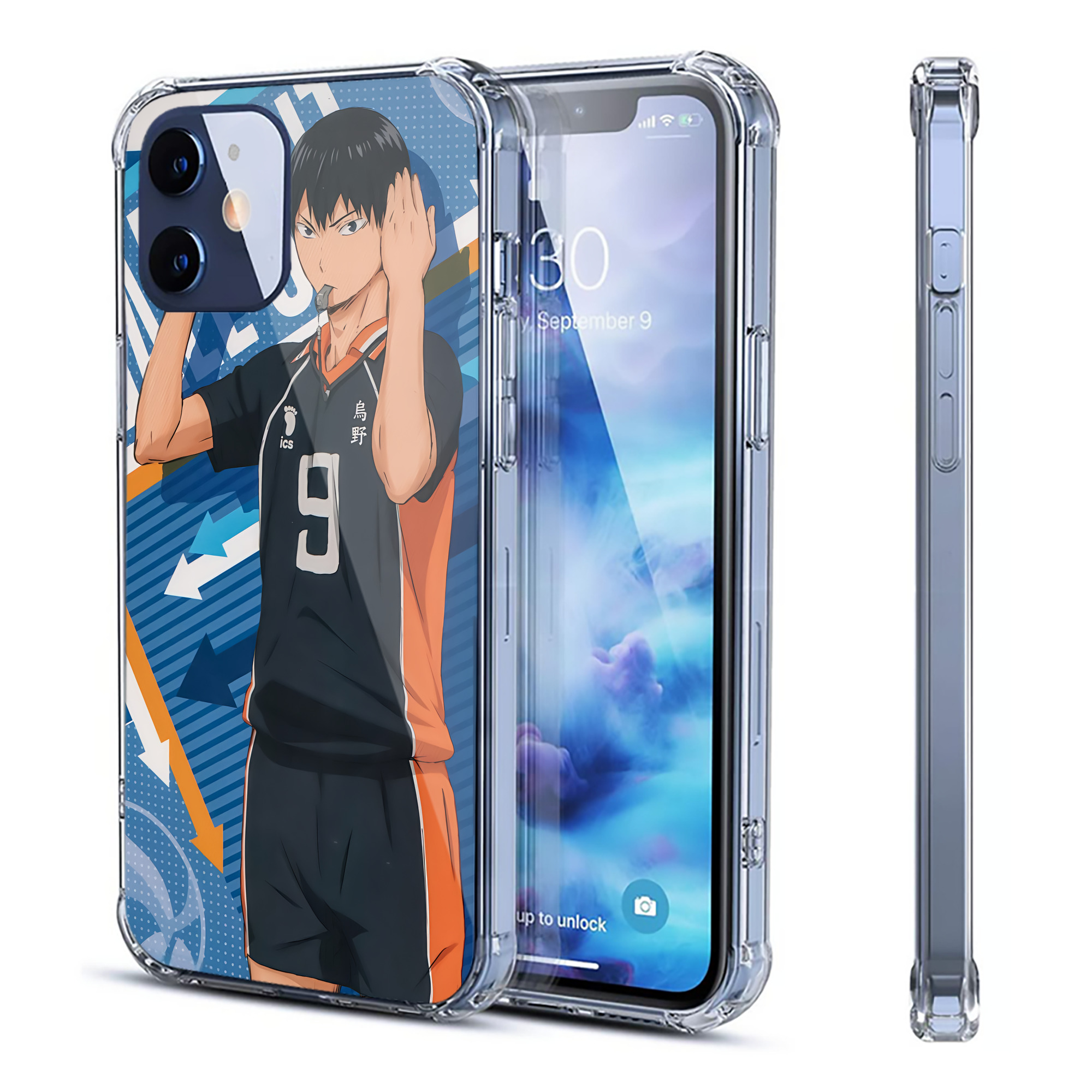（画像用） ハイキュー!! Haikyu!! 【iPhone 12シリーズ対応】透明スマホケース（クリアソフトケース）